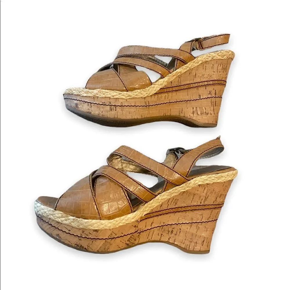 BKE Chunky Cork Wedges